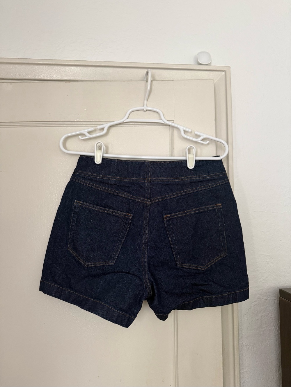 Loft Rivete Double Shank High Rise Denim Shorts in Nova Wash - Picture 2 of 5
